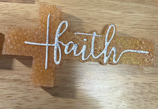 Car Freshie Faith Cross